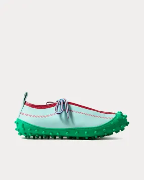 1000CHIODI Green Slip On Sneakers