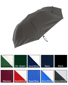 (12/Case) 42" Compact Promotional Auto Open Rain Umbrellas