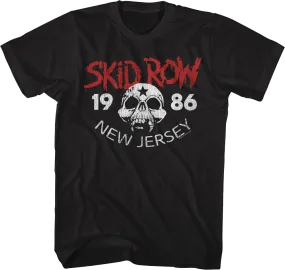 1986 Skull Skid Row T-Shirt