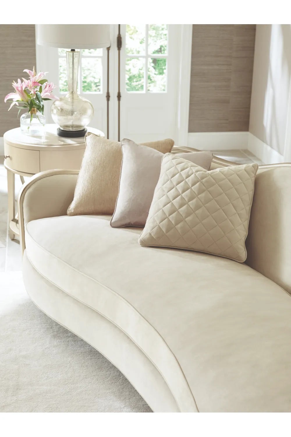 Beige Modern Classic Sofa | Caracole Adela