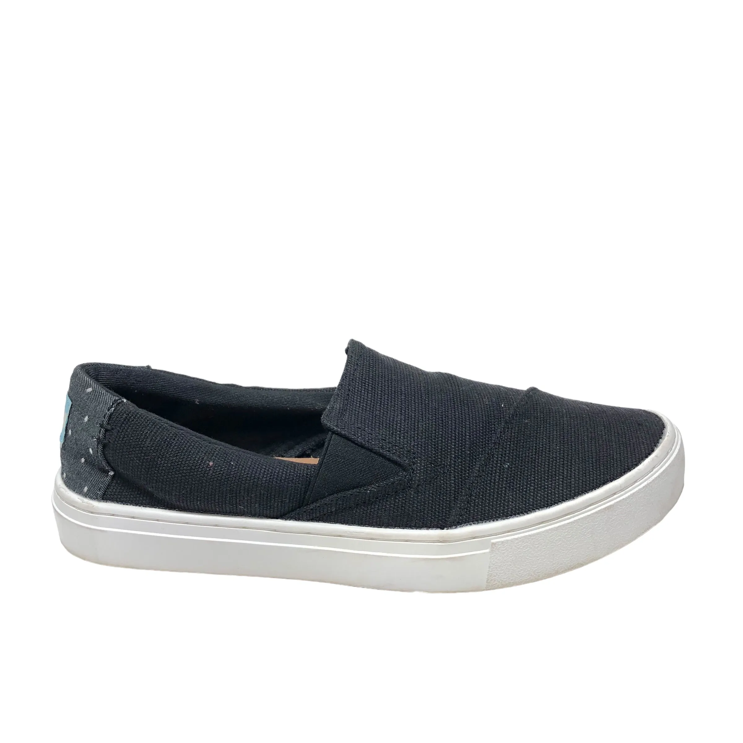 Black Shoes Sneakers Toms, Size 8