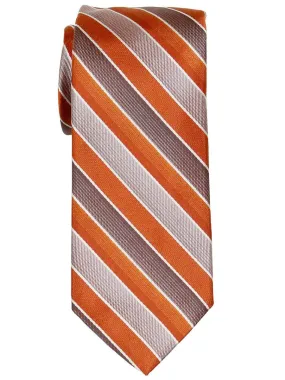 Boy's Tie 21801 Orange/Taupe