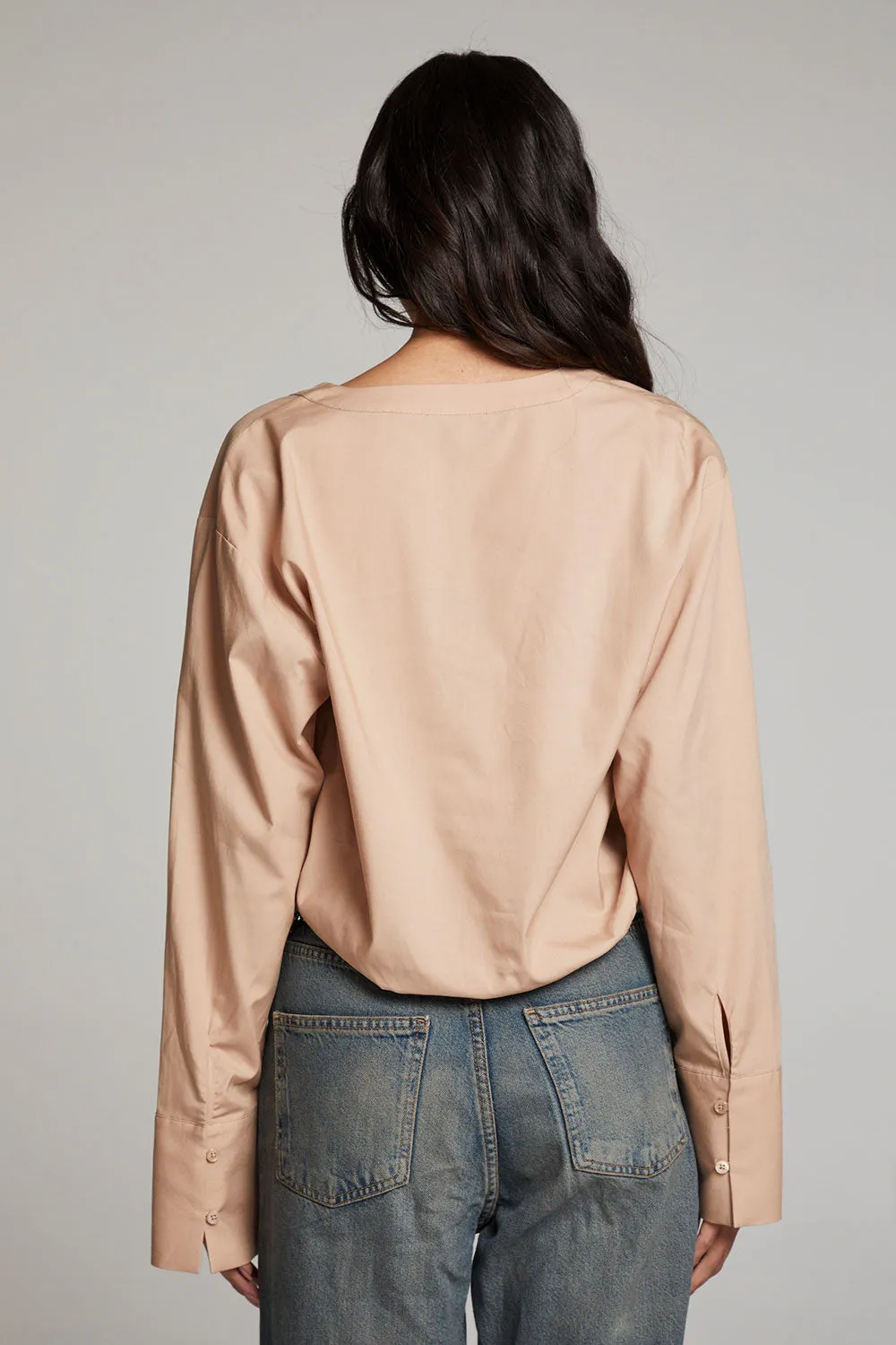 Haleyy Warm Taupe Blouse