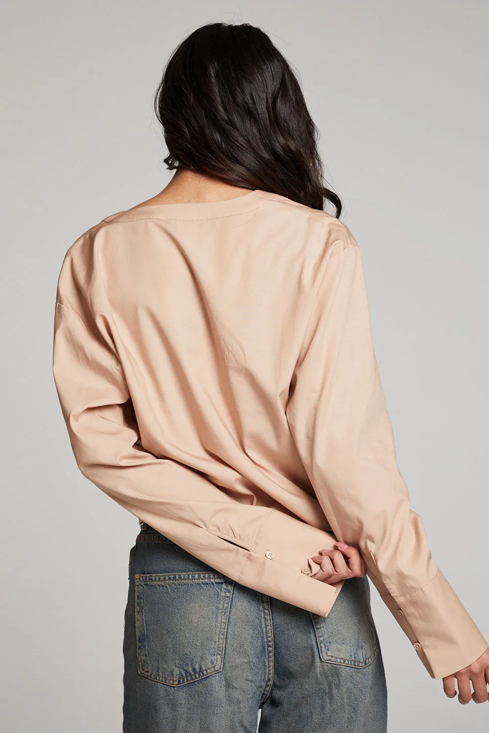 Haleyy Warm Taupe Blouse