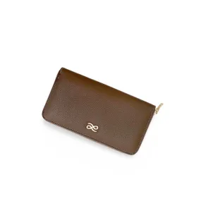 LONG ZIPPY WALLET PU TAN TAUPE