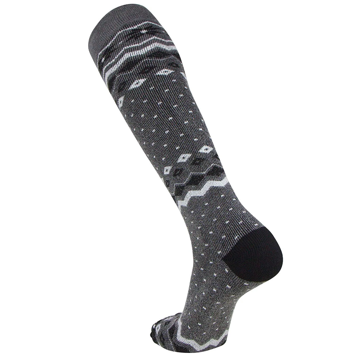 Midweight Snowflake Ski Socks