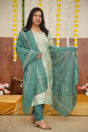 Mint & Teal Zari Delight Suit