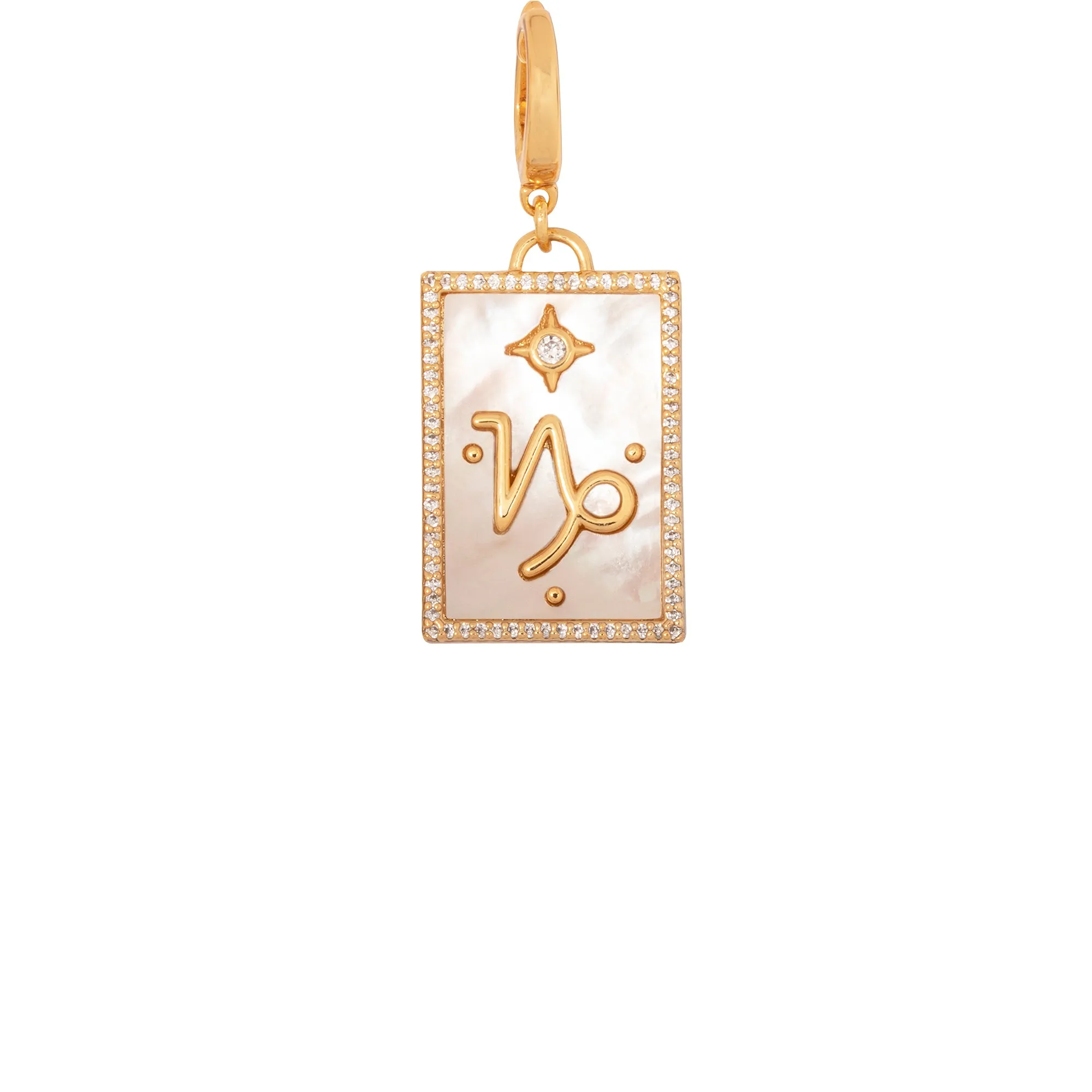 Pearl Star Zodiac Clip-On Charms