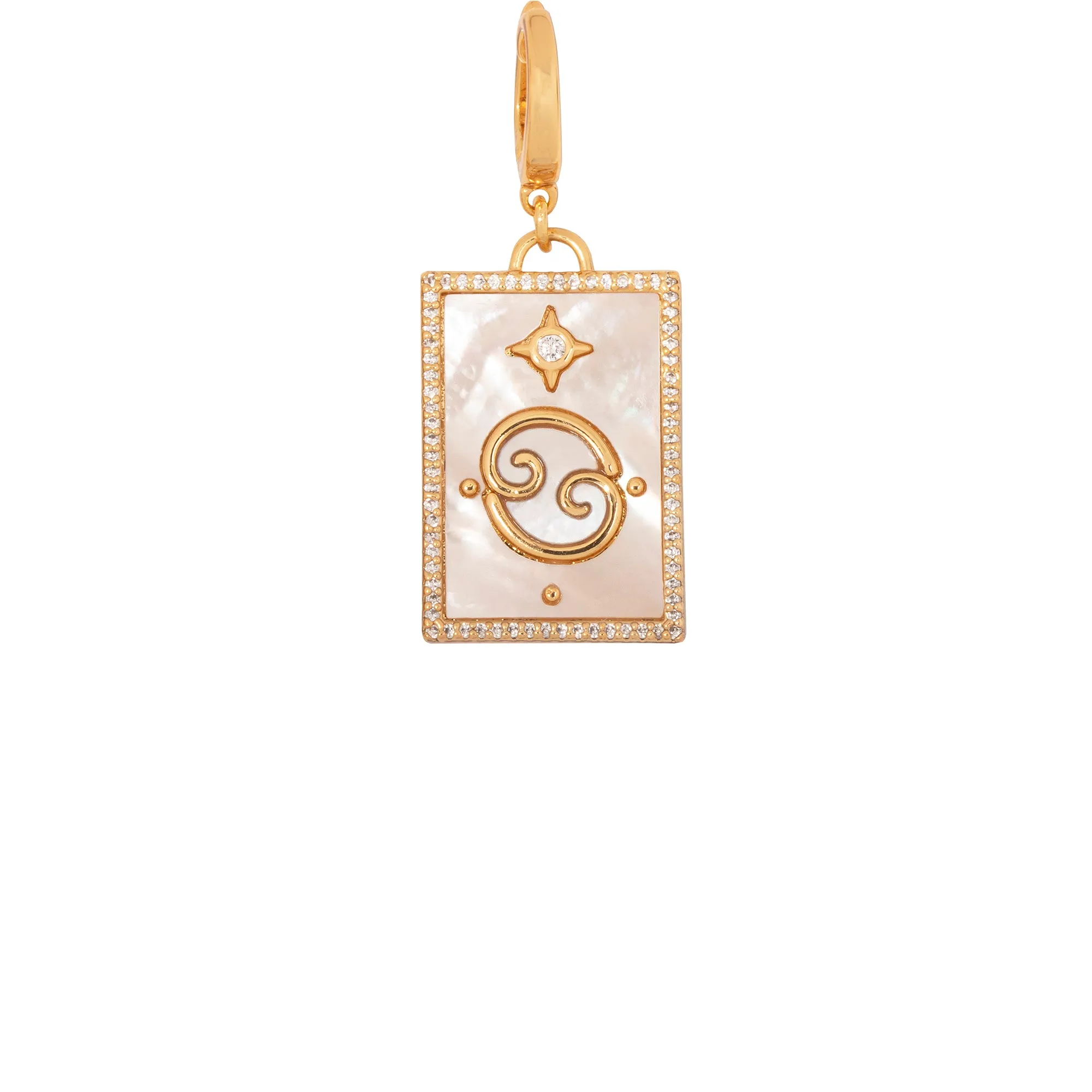 Pearl Star Zodiac Clip-On Charms