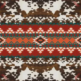 "PONDEROSA" WILD RAG, BROWN/RED