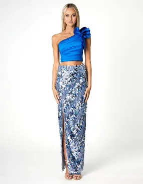 SHELLEY SEQUIN MAXI SKIRT BL66B06L