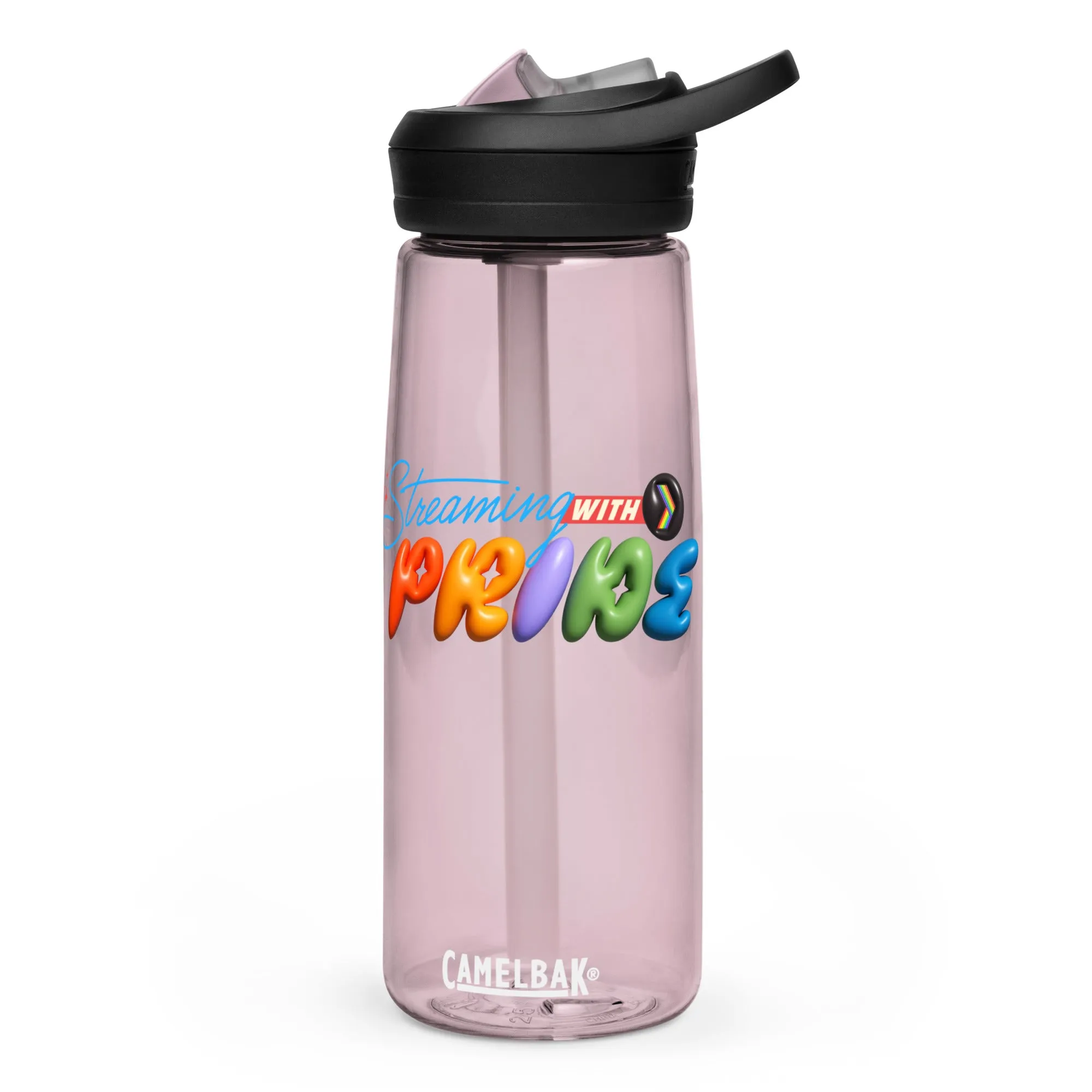 Streaming with Pride Water Bottle (Ships from US)